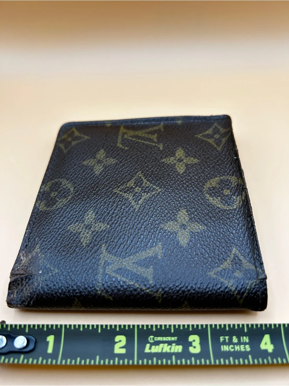 Louis Vuitton Monogram Canvas Bi-Fold Wallet in Brown
